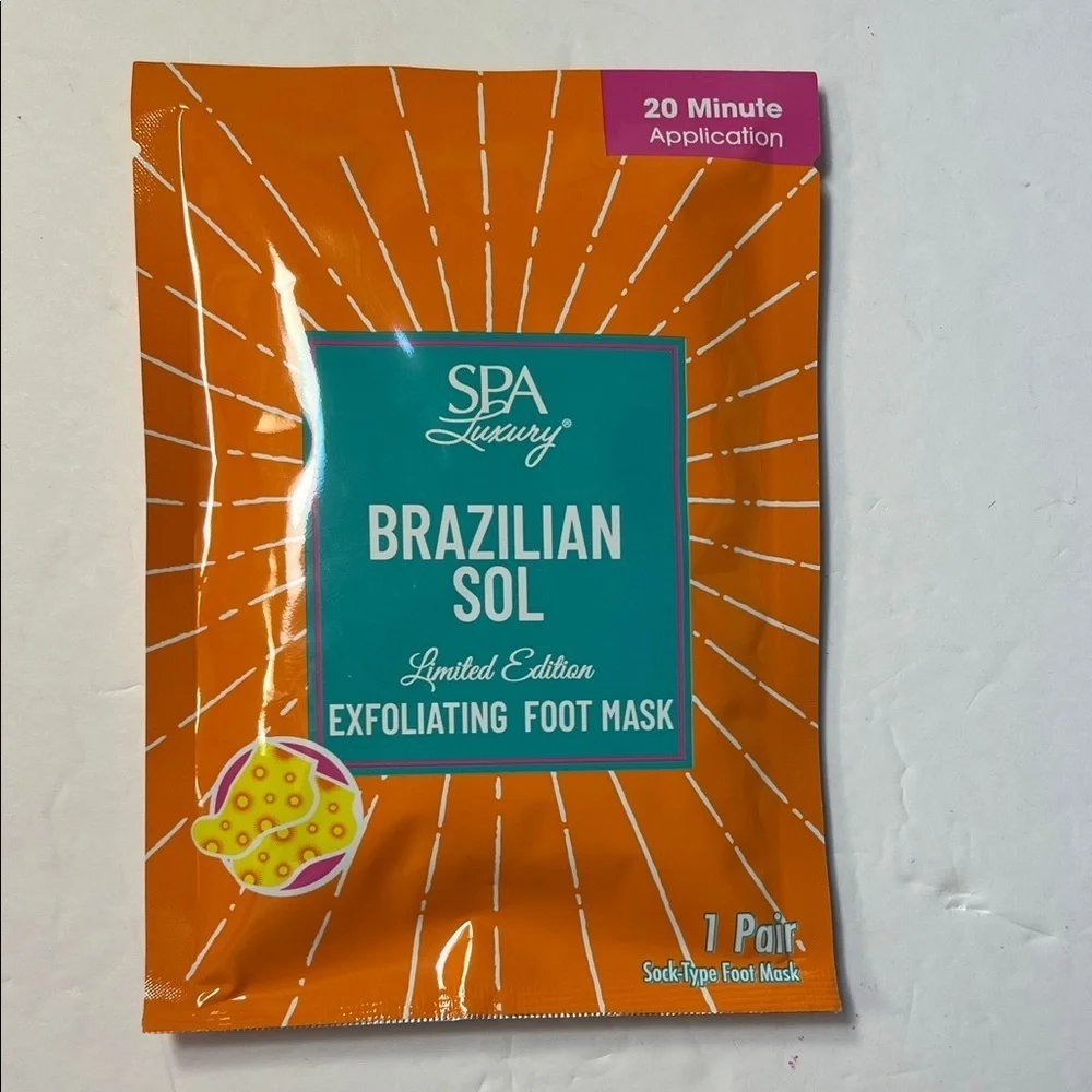 Brazilian Sol Exfoliating Foot Mask - Orange